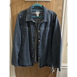 Vintage Field Gear FG Women's Jean Jacket Denim Button Down Pockets Size 1X
